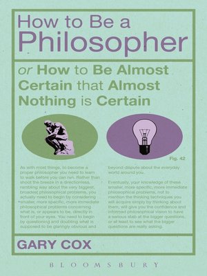 cover image of How to Be a Philosopher